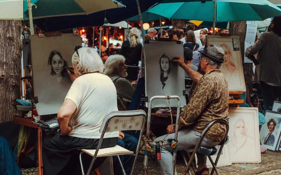 Crossroads First Fridays art walk and street market in Kansas City in April 2026